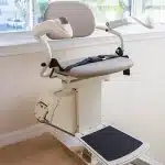 Harmar SL300 straight stairlift presented in a home interior