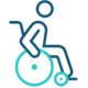 Accommodates wheelchairs, scooters, and powerchairs