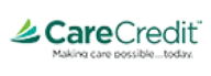 CareCredit logo with the tagline "Healthcare financing solution" in green and gray text.